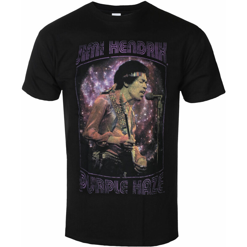Metal T-Shirt Männer Jimi Hendrix - Purple Haze Frame - ROCK OFF - JHXTS18MB