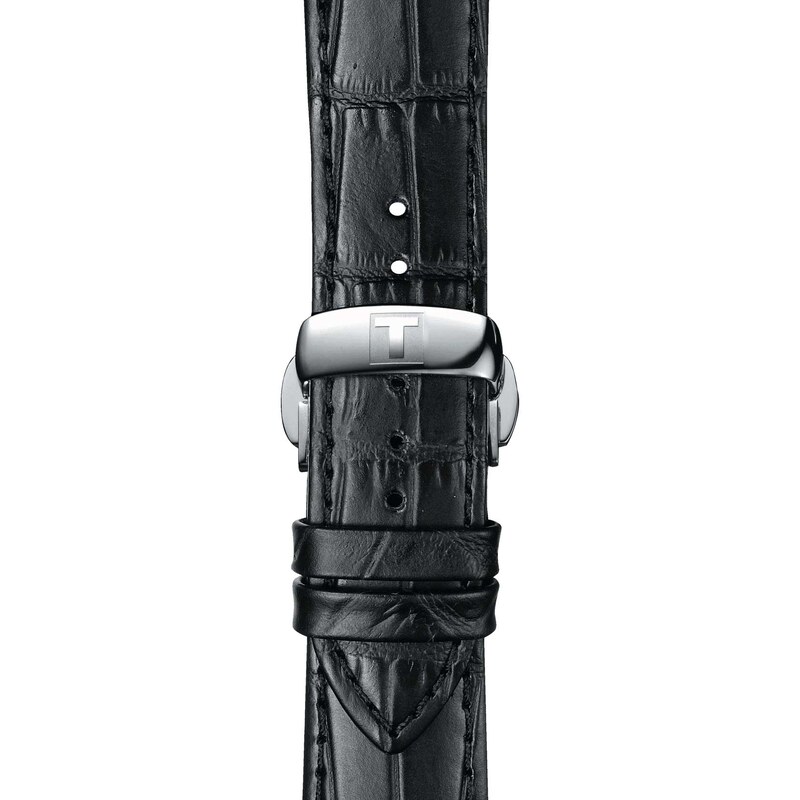 Tissot Uhrband 21 mm Leder Schwarz T852.035.976