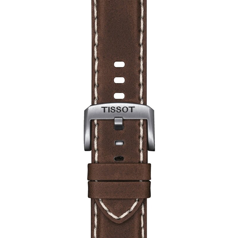 Tissot Uhrband 22 mm Leder Braun T852.044.980