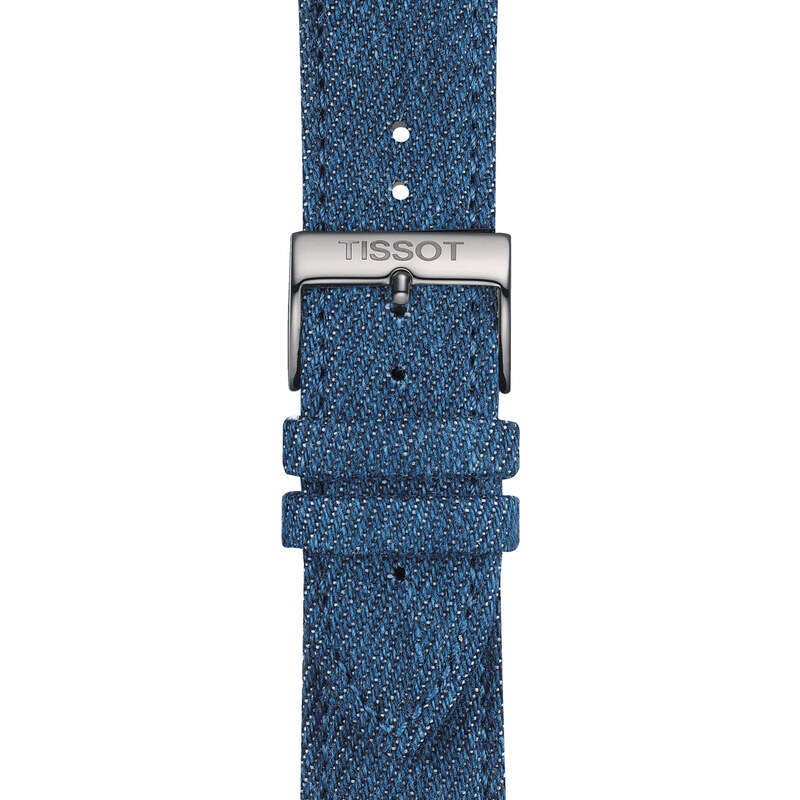 Tissot Uhrenarmband 22 mm Jeans Blau T852.046.781