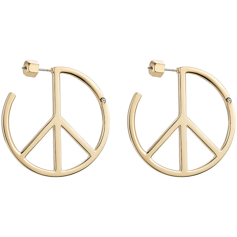 Marc by Marc Jacobs Disc-O Peace Out Hoop Earrings