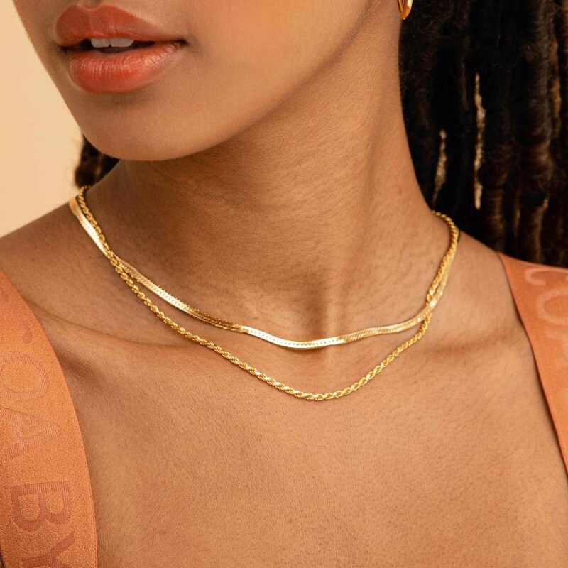 18K GOLD PLATED CHAIN NECKLACE