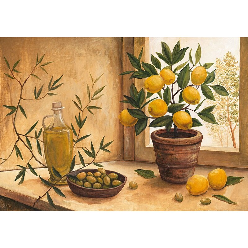 Bild, Kunstdruck, Home affaire, »A. S.: Olive and lime«, 99/69 cm