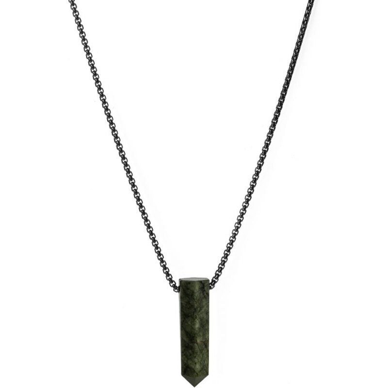 Kristallhalskette für Männer – Serpentinit -L-69cm Trimakasi