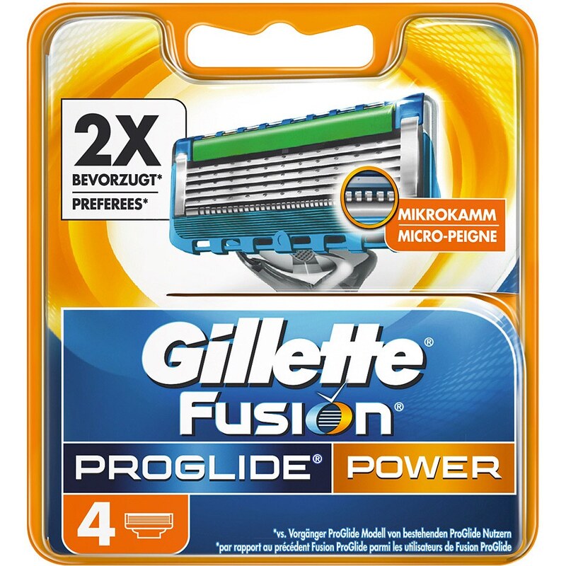 Gillette, »Fusion ProGlide Power«, Rasierklingen (4 Stck.)