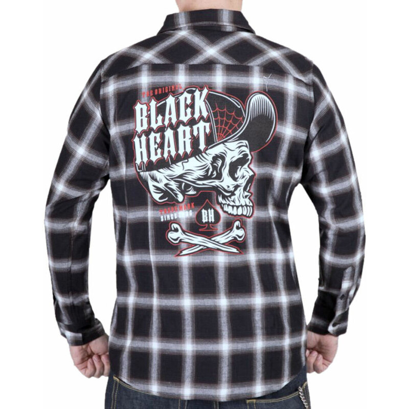 Herrenhemd BLACK HEART - SCHWARZ - 9724