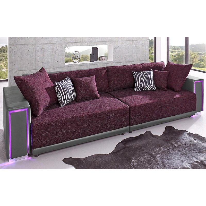 Big-Sofa, inklusive RGB-LED-Beleuchtung