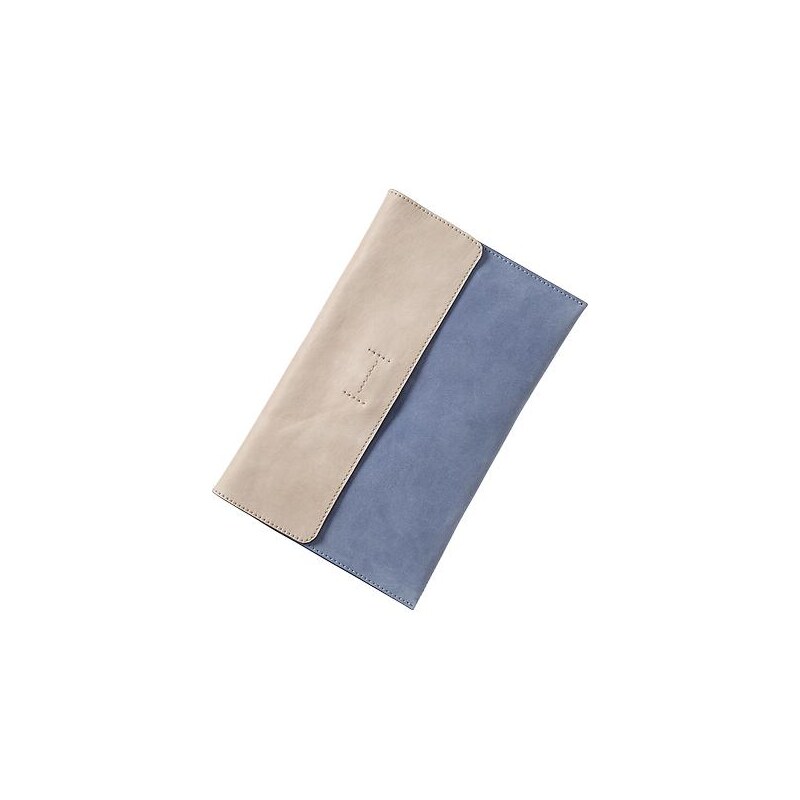 Gap Colorblock Leather Envelope Clutch - New capri blue