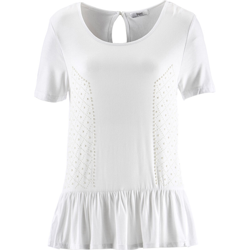 bpc bonprix collection Shirt, Kurzarm in weiß für Damen von bonprix