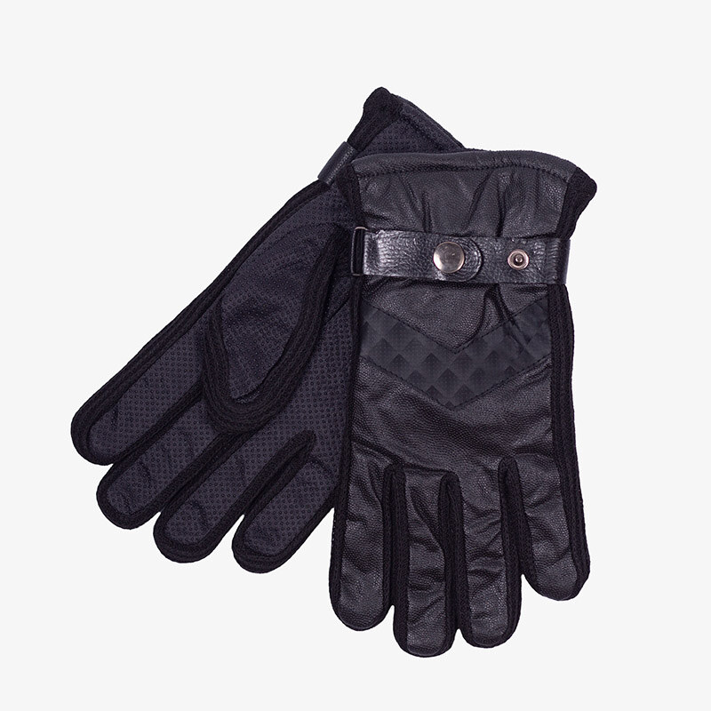 marka niezdefiniowana Schwarzer isolierter Herrenhandschuh - Handschuhe