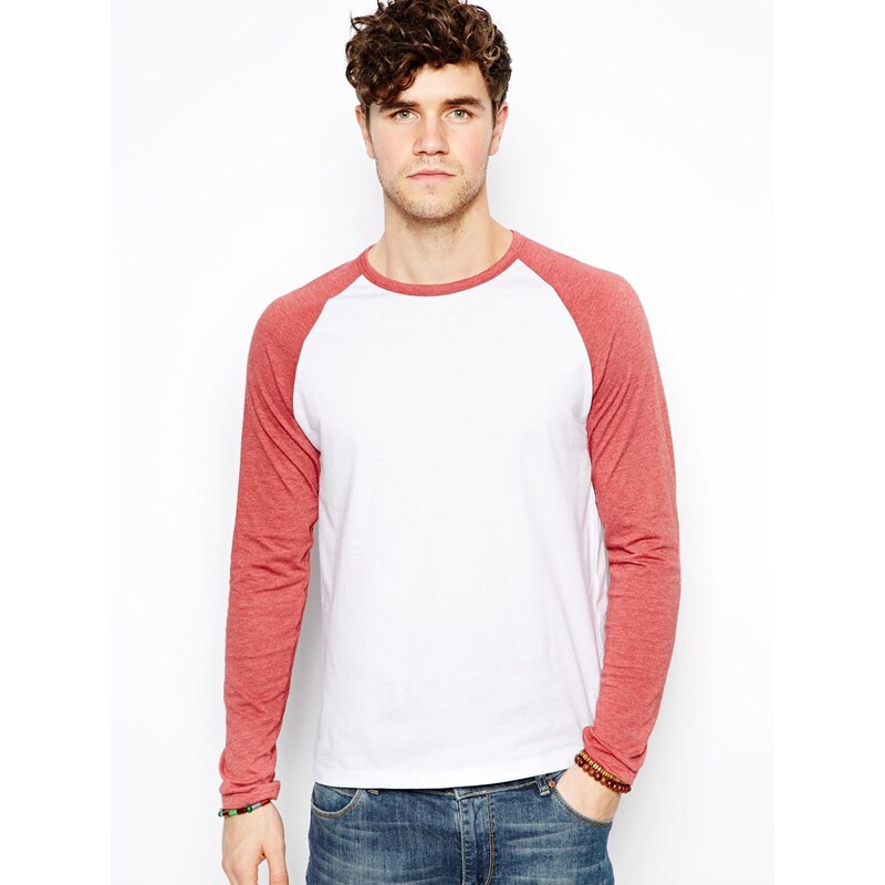 ASOS Long Sleeve T-Shirt With Contrast Raglan Sleeves