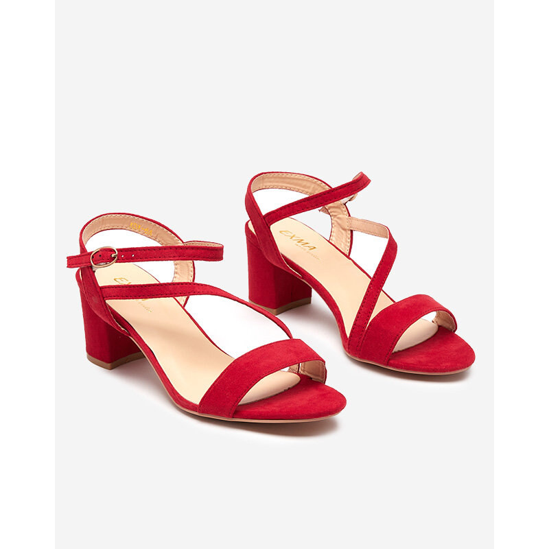 EXMA Damensandalen auf einem Pfosten in Rot Klodu - Schuhe - rot