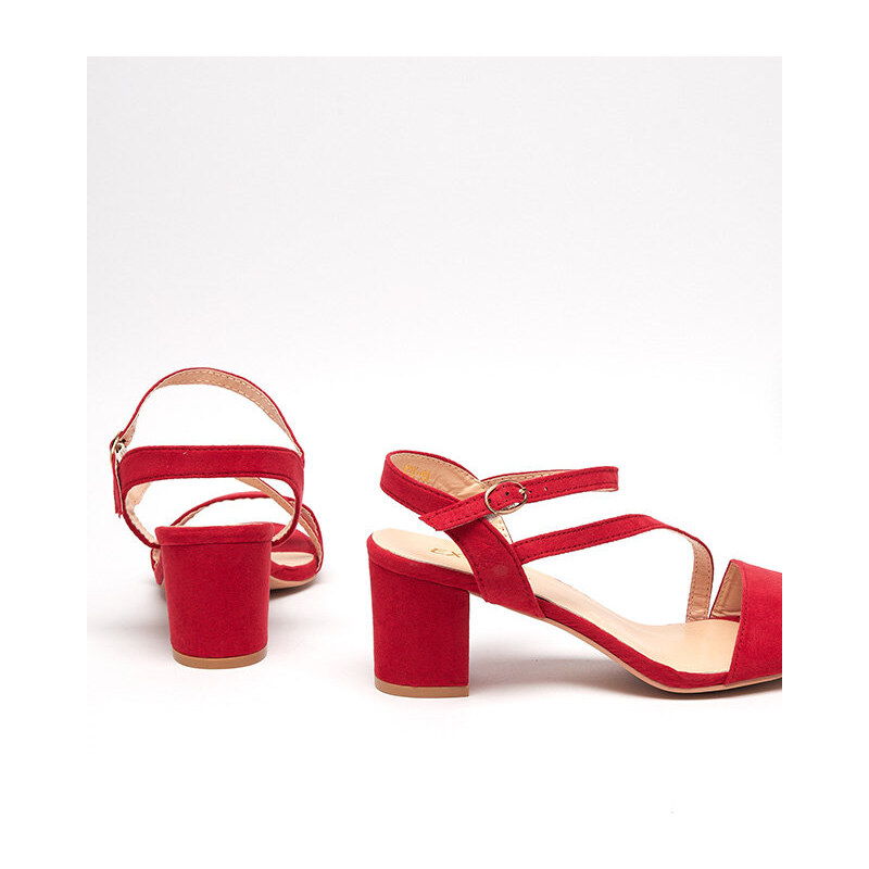 EXMA Damensandalen auf einem Pfosten in Rot Klodu - Schuhe - rot