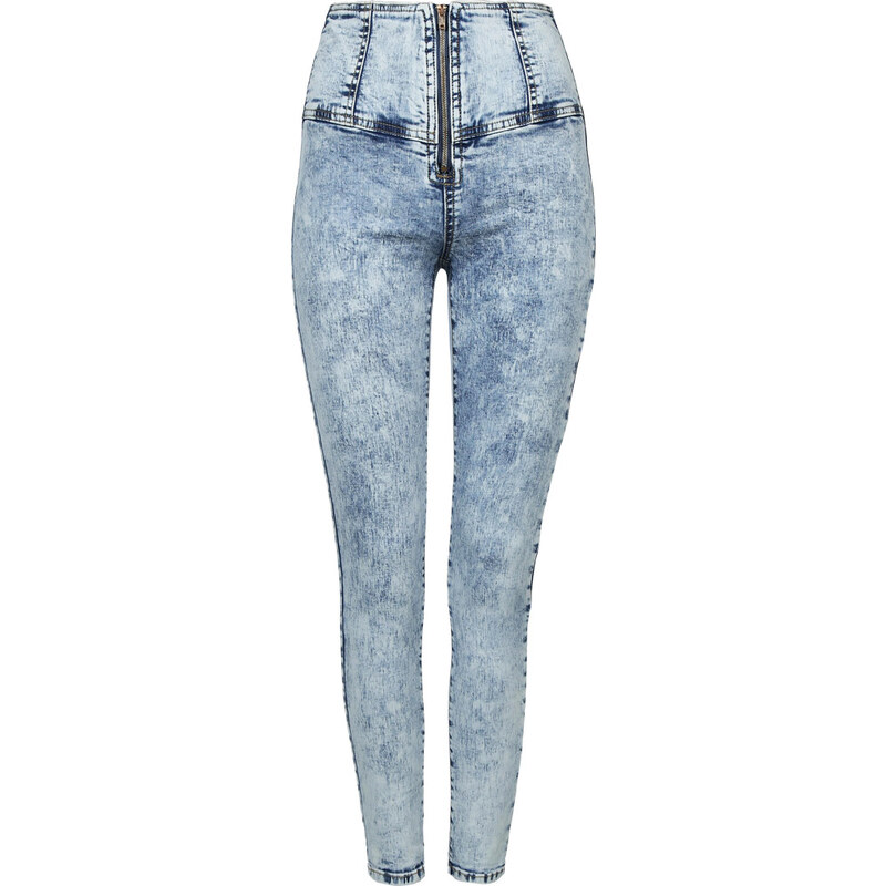 Tally Weijl Hellblaue, hochgeschnittene Skinny-Jeans
