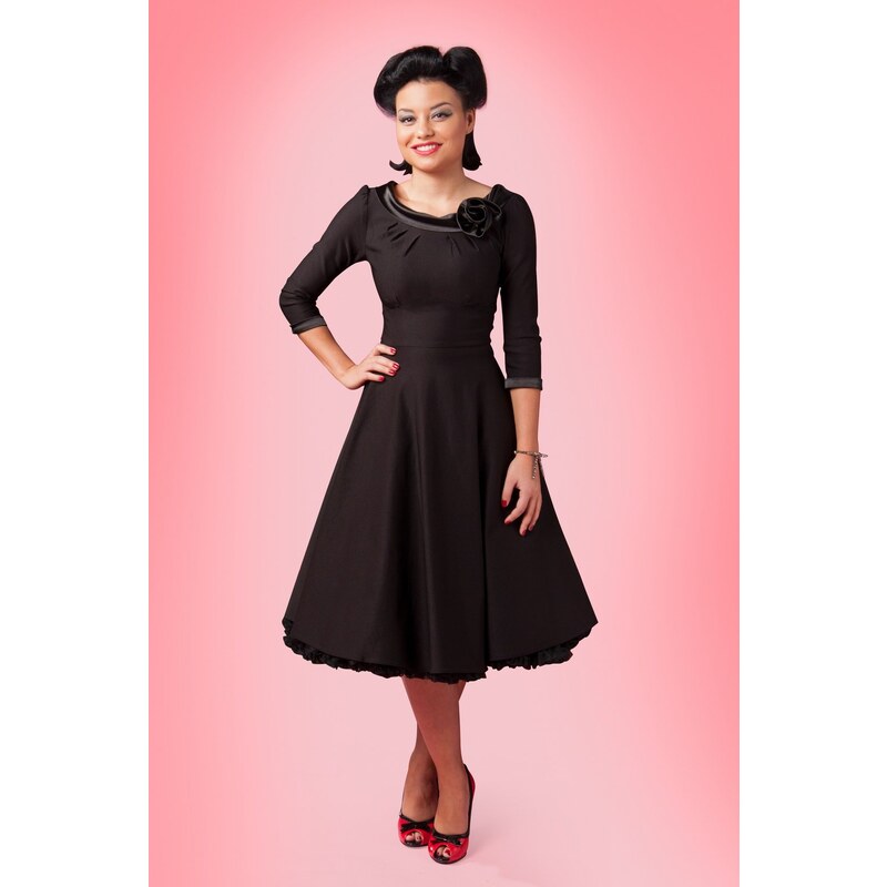Stop Staring! 50s First Lady swing dress black