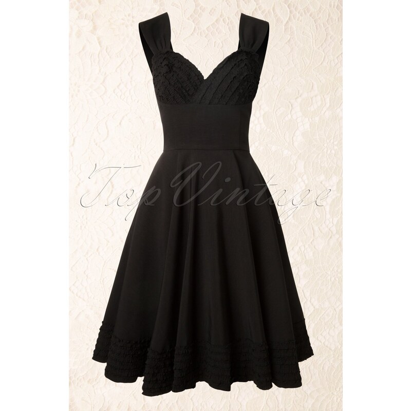 50s Deb Dress in Black