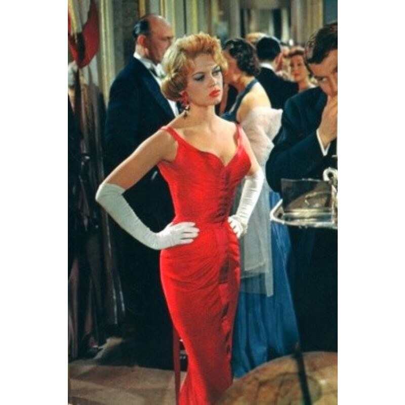 Glamour Bunny 50s Parisienne Dress in Red