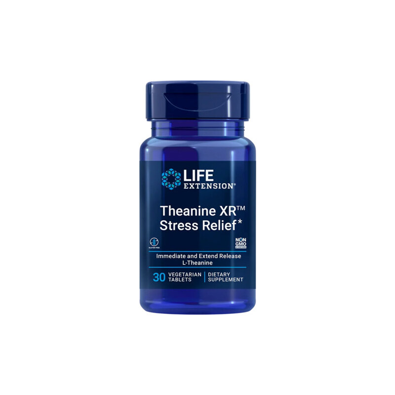 Life Extension Theanine XR Stress Relief 30 St., Tablets, 400 mg