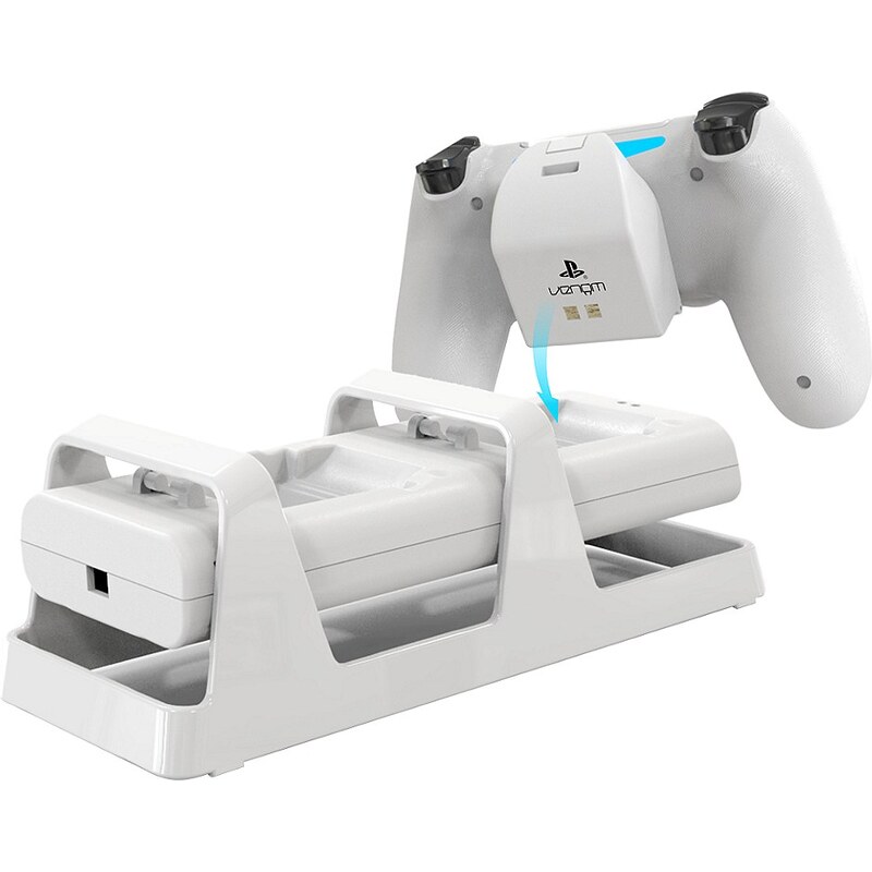 Snakebyte Ladestation Dual Charging Stand & Battery Pack in Weiss »(PS4)«