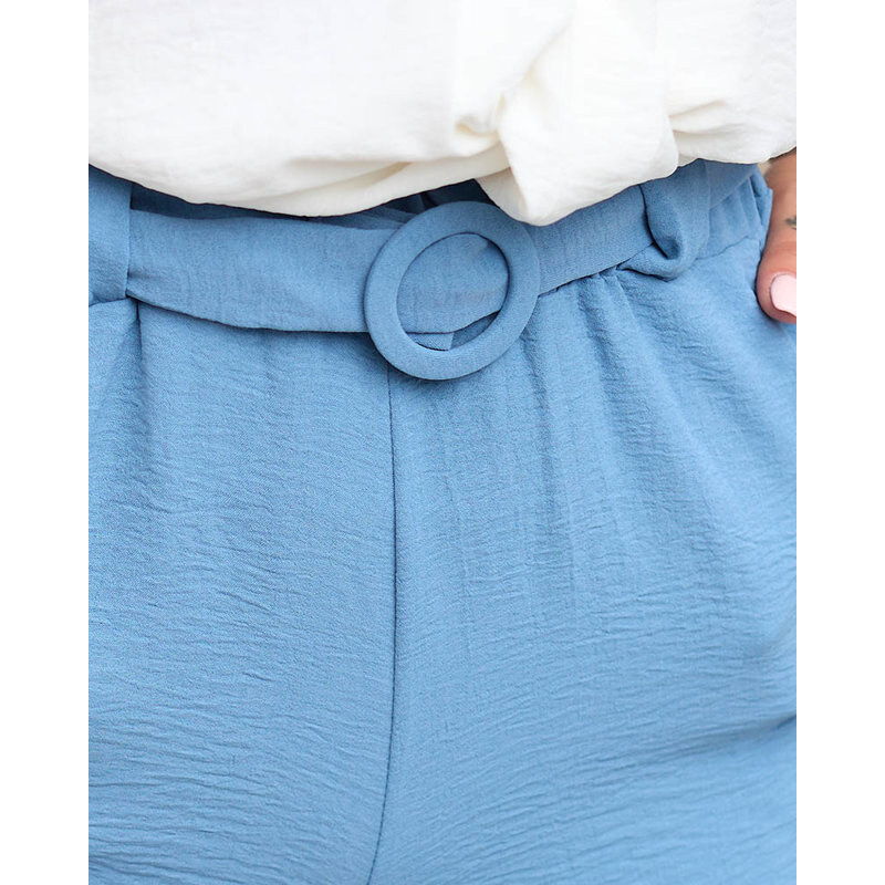 Must Blaue kurze Damen-Shorts mit Taschen - Kleidung - blue