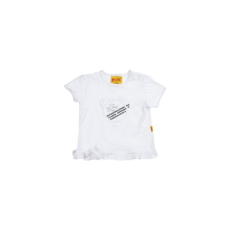 Steiff Baby - Mädchen Kurzarm Shirt T-Shirt 1/4 Arm, Animalprint
