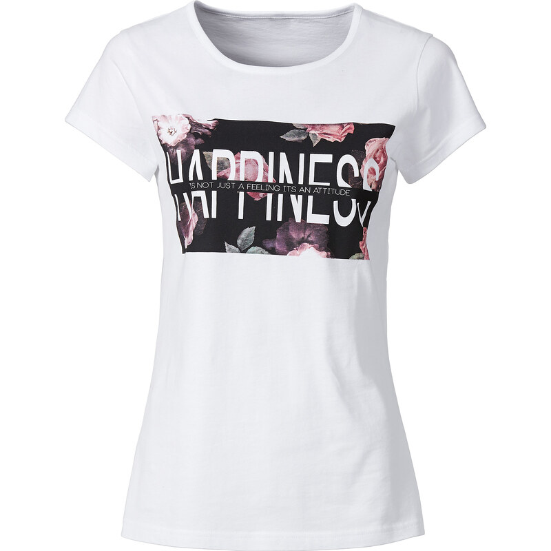 RAINBOW T-Shirt in weiß für Damen von bonprix