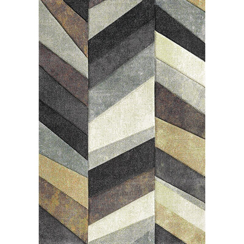 Teppich, Merinos, »BELIS PARKETT«, gewebt, handgearbeiteter Konturenschnitt