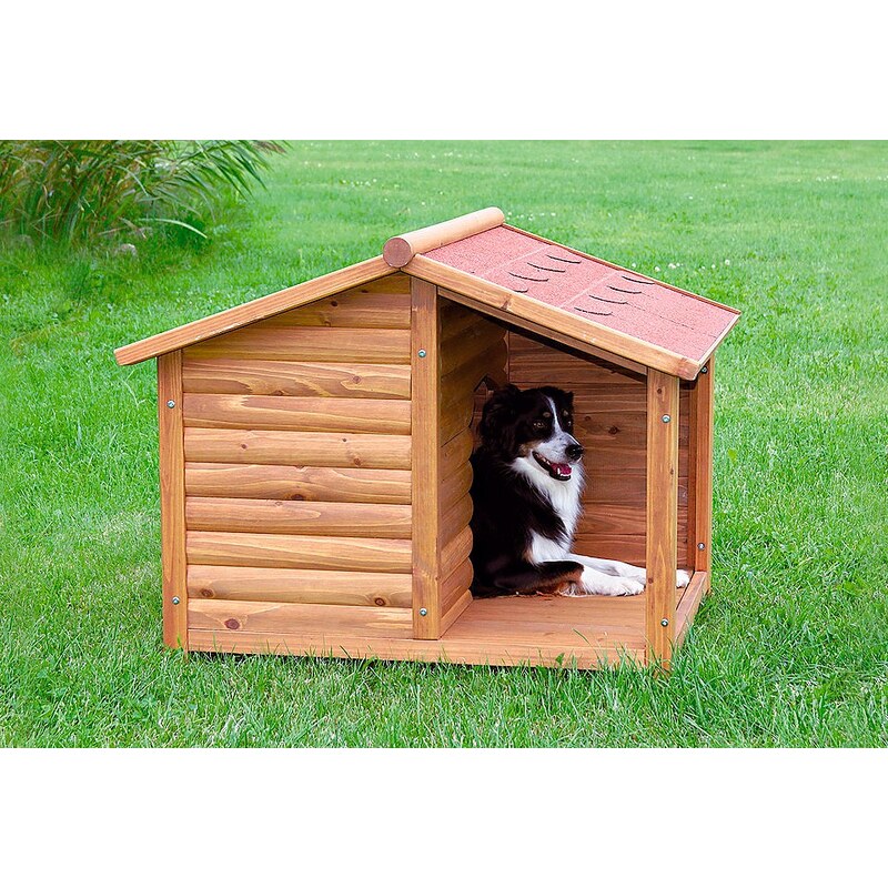 TRIXIE Hundehütte »Hundehütte mit überdachter Terrasse«