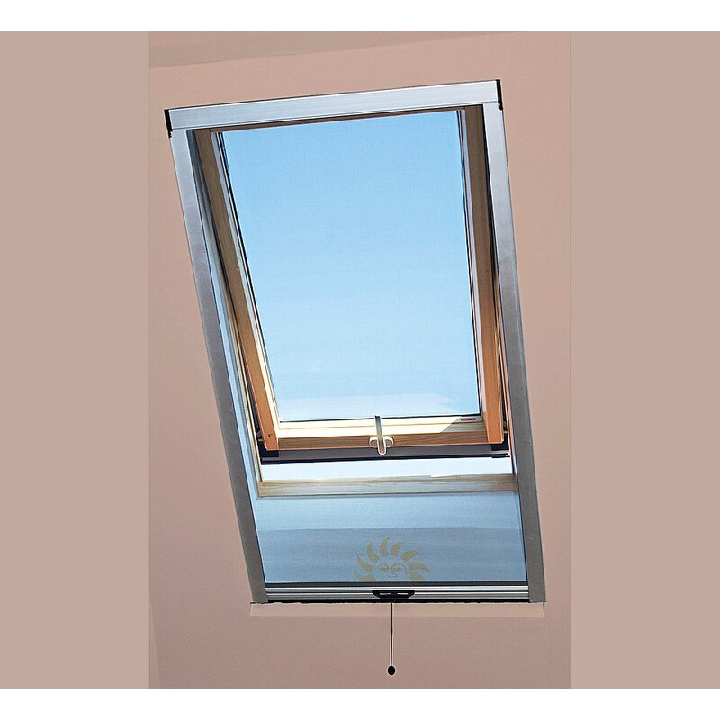 SCHELLENBERG Insektenschutz-Rollo für Dachflächenfenster, silber eloxiert (in 3 Größen)