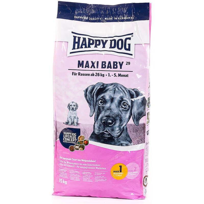 HAPPY DOG Hundetrockenfutter »Maxi Baby«, 15 kg