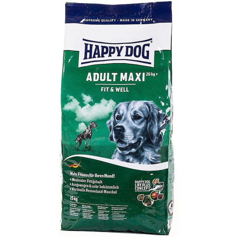 HAPPY DOG Hundetrockenfutter »Supreme Fit & Well Maxi Adult«, 15 kg