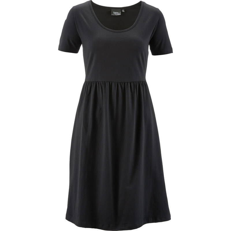 bpc bonprix collection Stretch-Shirtkleid Kurzarm/Sommerkleid in schwarz von bonprix