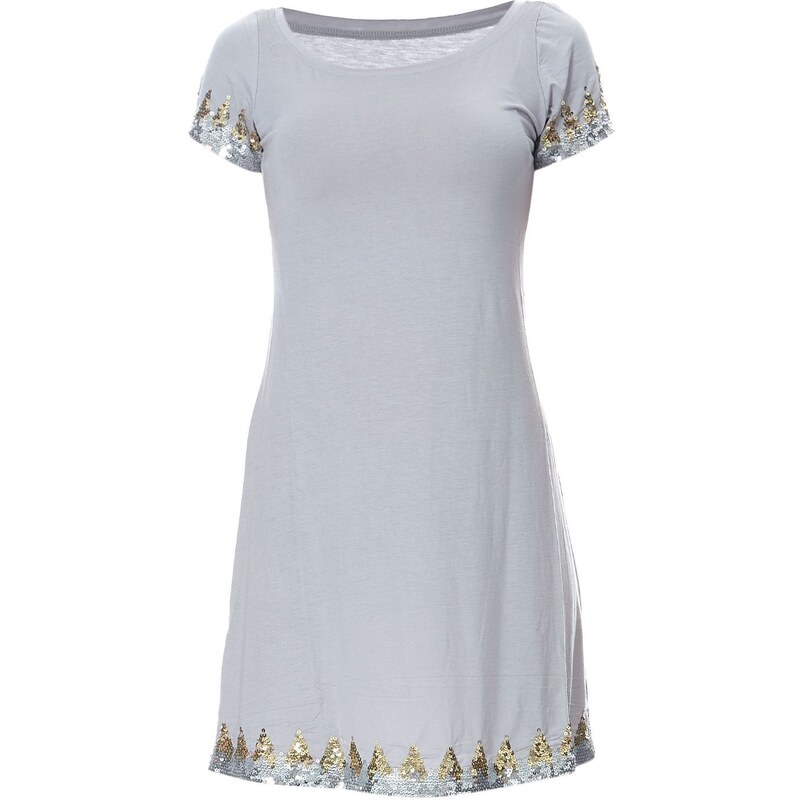 Or Collection Kleid mit fließendem Schnitt - grau
