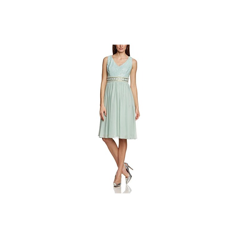 APART Fashion Damen A-Linie Kleid 28056, Knielang, Einfarbig
