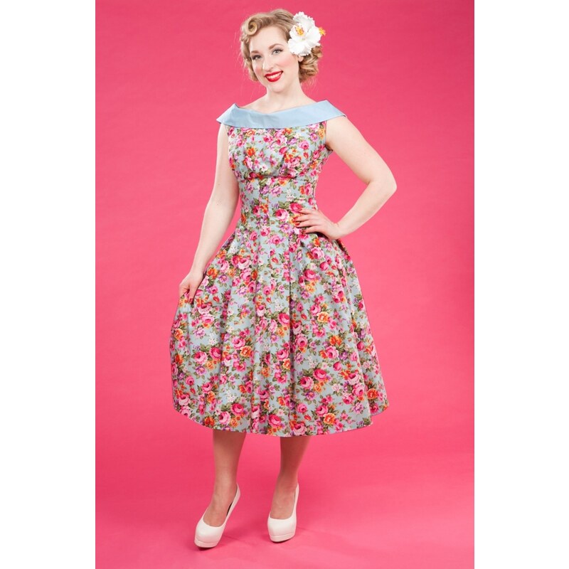Miss Candyfloss 1950s Payton Sue Floral Swing Dress