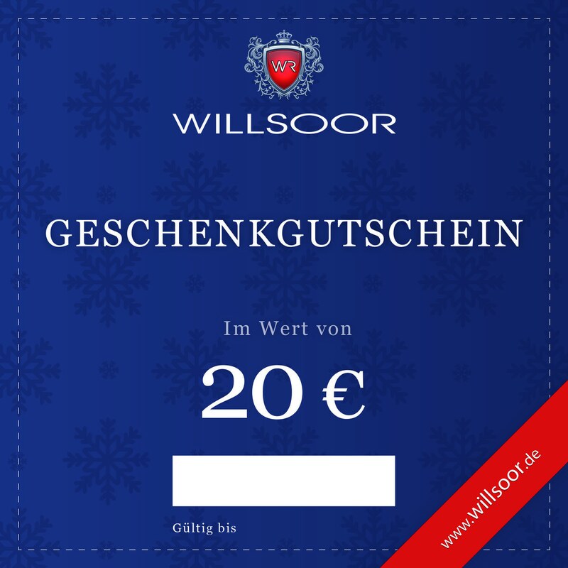 Willsoor E-Gutschein im Wert von 20 EUR