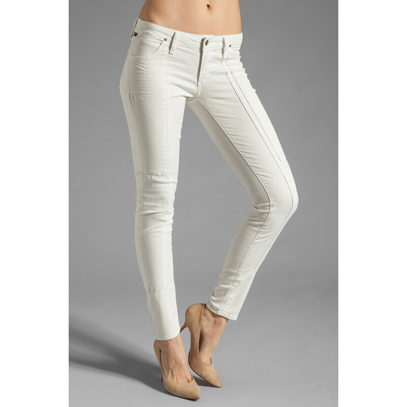 Citizens Of Humanity Logan Lowrise Moto Skinny in Ivory