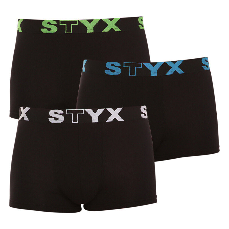 3PACK Herren Klassische Boxershorts Styx sportlicher Gummizug mehrfarbig (G9606162) XXL