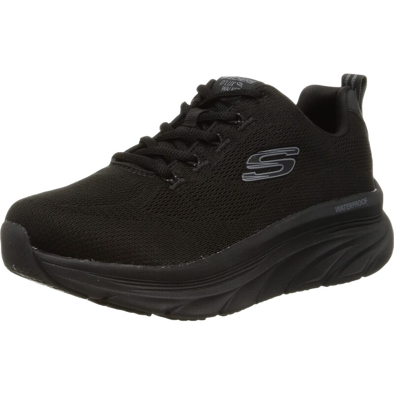 Skechers Damen D LUX Walker GET Oasis Sneaker Black Mesh Trim 37.5 EU