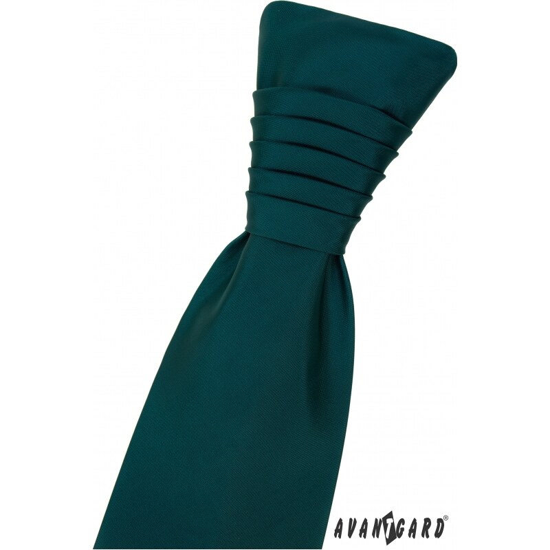 Avantgard Smaragdgrüne französische Krawatte