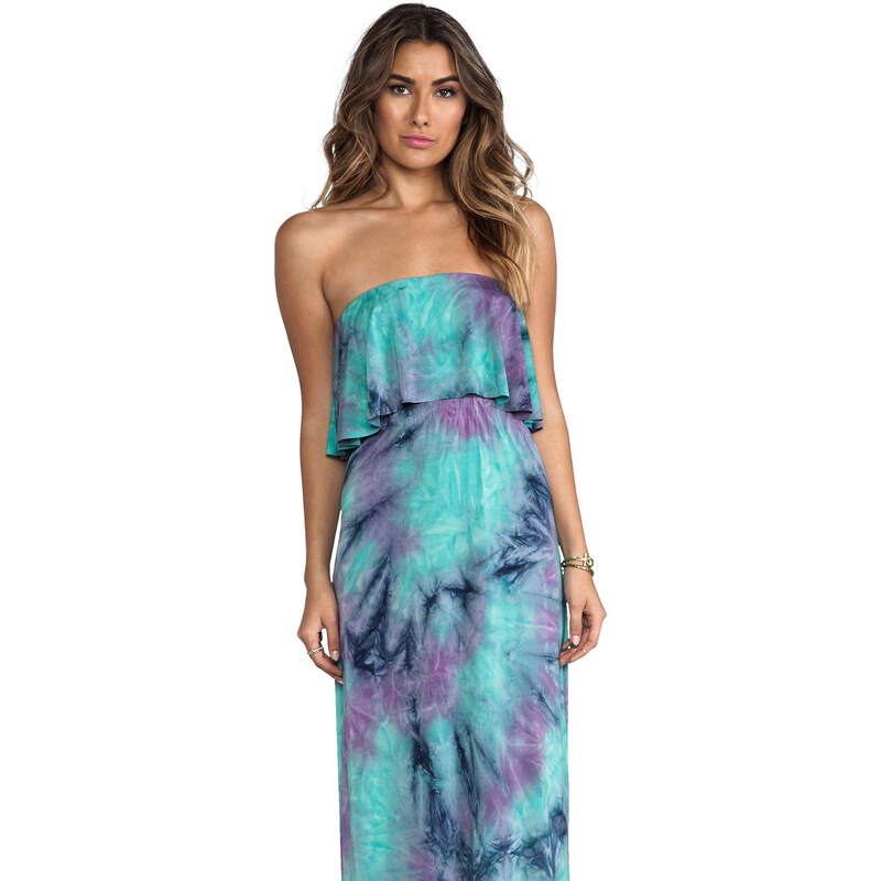 T-Bags LosAngeles Strapless Tiered Maxi in Turquoise