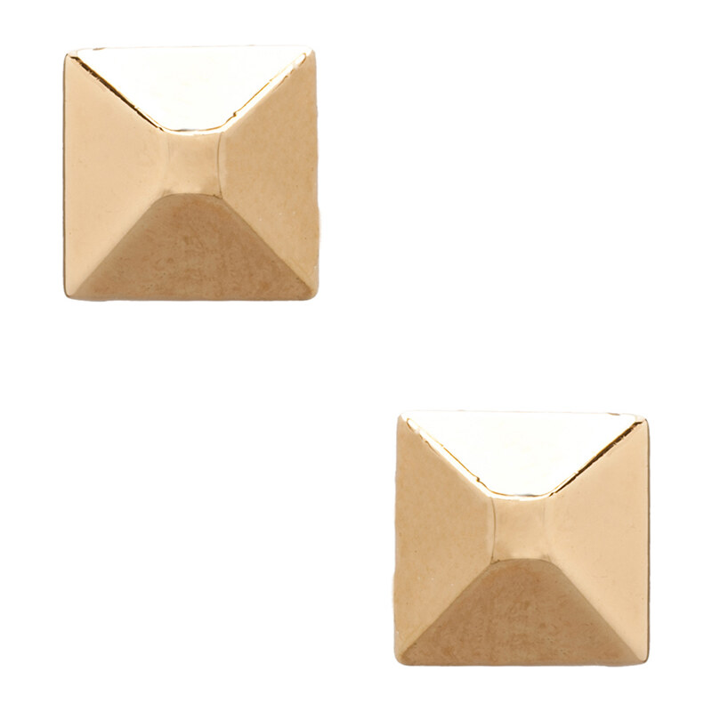 Marc by Marc Jacobs Standard Supply Plaque Large Studs in Metallic Gold