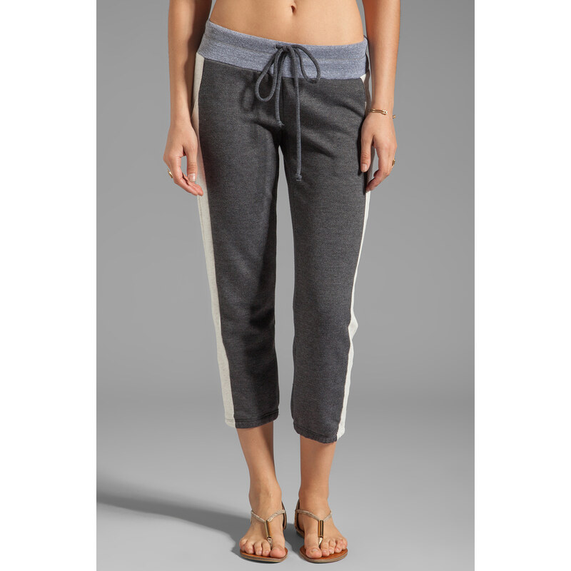 Splendid Color Blocked Active Sweat Pant in Charcoal