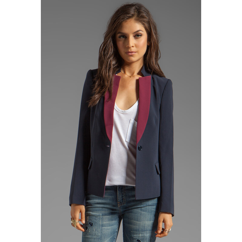 Marc by Marc Jacobs Sparks Crepe Blazer in Navy