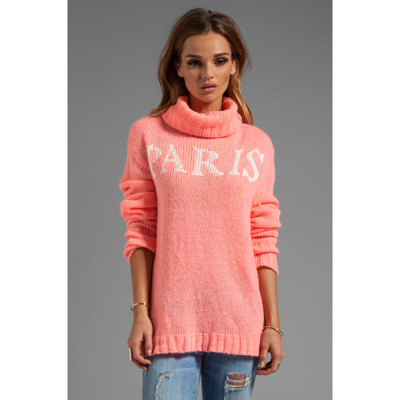 Wildfox Couture White Label Paris Is Home Seatle Sweater in Pink