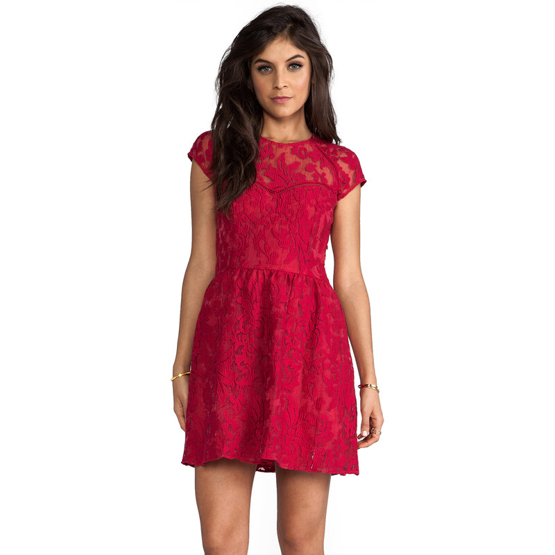 Dolce Vita Winsor Organza Lace Dress in Red