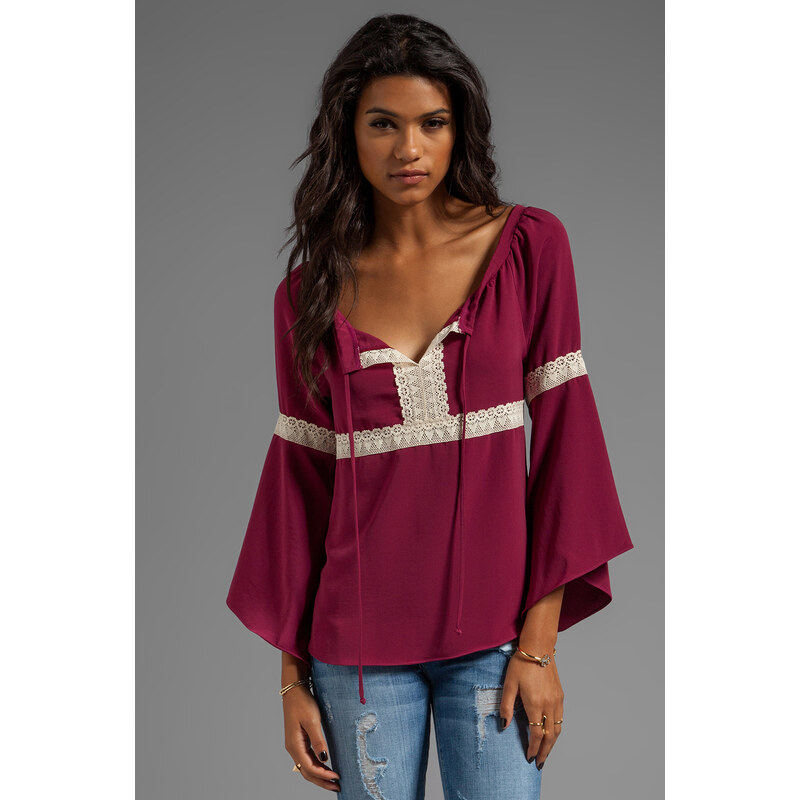 VAVA by Joy Han Angie Top in Wine