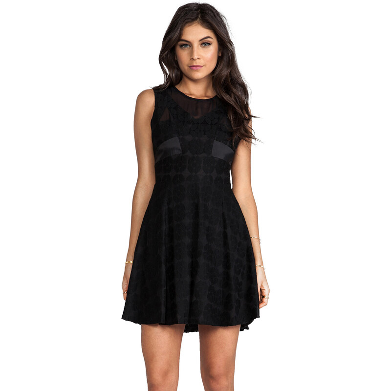 MM Couture by Miss Me Sleeveless Lace Dress in Black