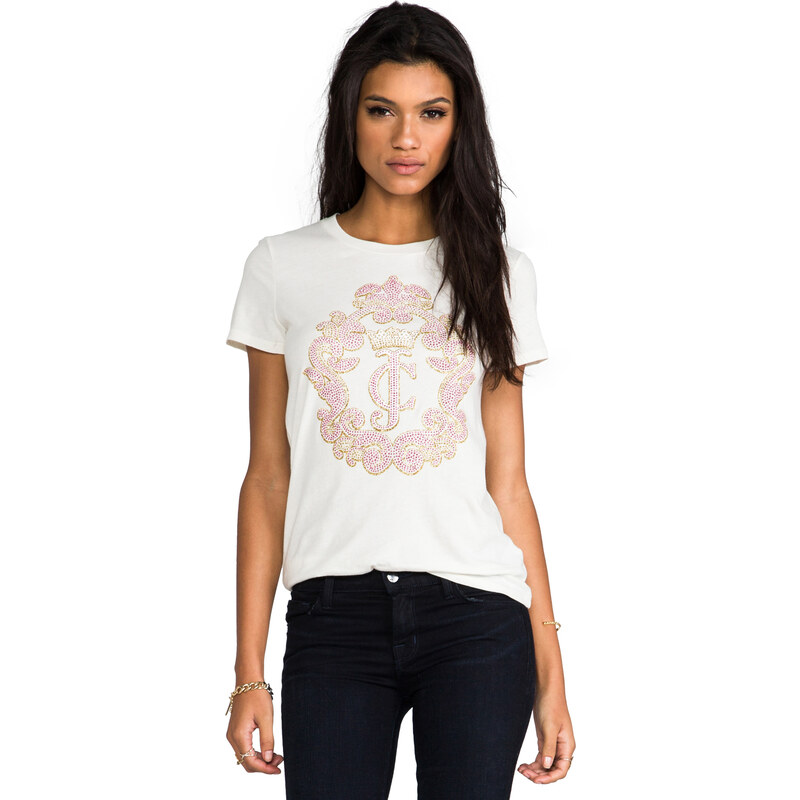 Juicy Couture Crown Cameo Top in Ivory