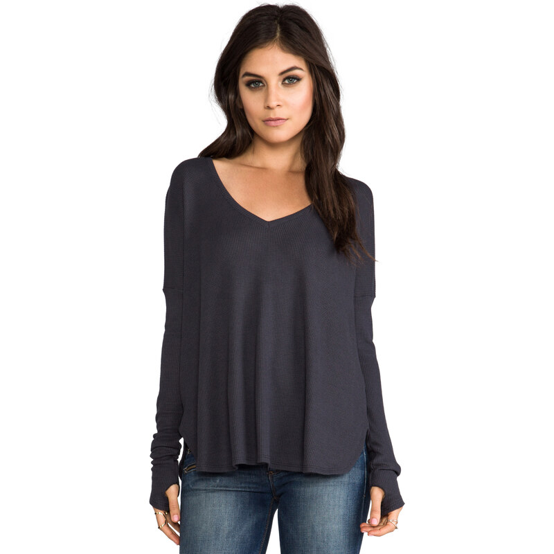 Feel the Piece Robin Thermal Top in Gray